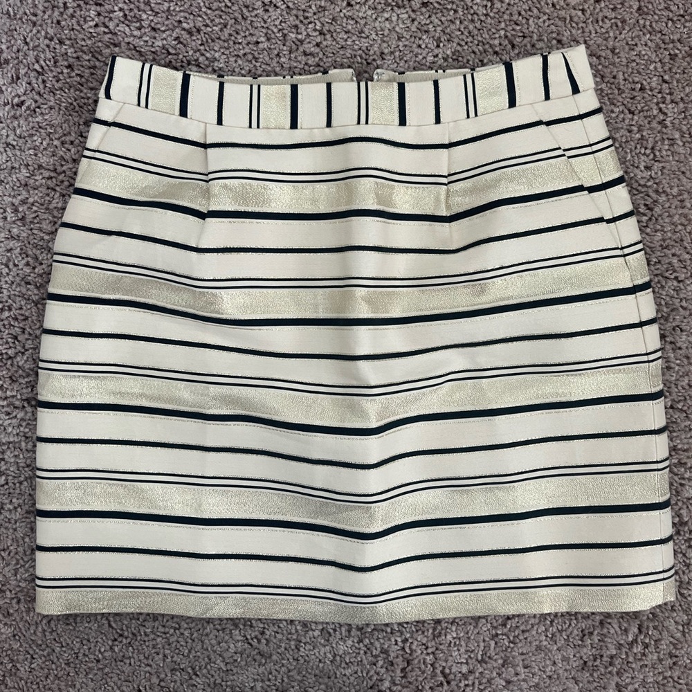 J.Crew Gold & Black Skirt
